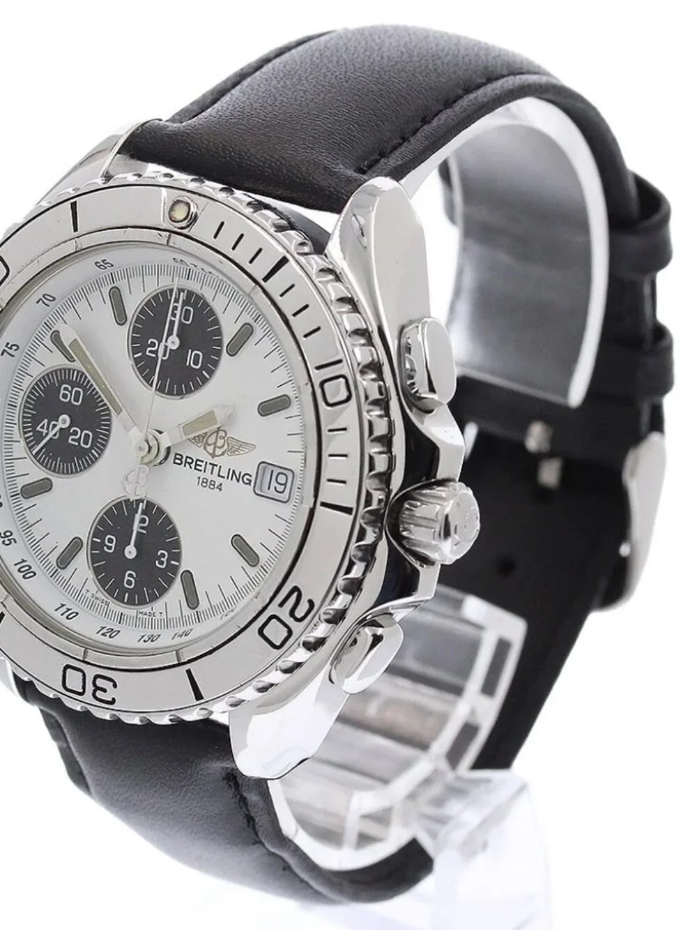 BREITLING Chrono Shark A13051 Date White / black Dial Automatic Men's_968310